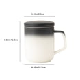thumbnail image 3 of Ceramic Tea Infuser Cup with Lid - Handle Tea Cup with Strainers for Loose Leaf Tea，Enhanced Heat Protection，Business Mug Office Mug Ceramic Mug, 3 of 8