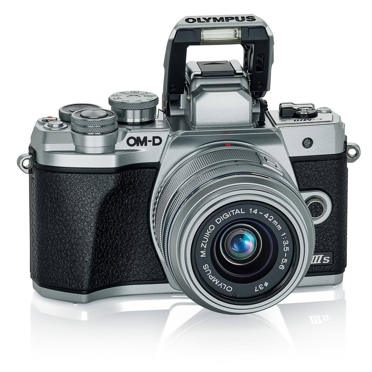Olympus Om D E M10 Mark Iii 16 1 Megapixel Mirrorless Camera With Lens 14 Mm 42 Mm Silver Walmart Com Walmart Com