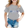 thumbnail image 2 of YUEHUA Girls Summer Shirts 6-7 Girls Casual Short Sleeve T Shirt Cute Ocean Animal Print Round Neck Loose Fit Soft Comfortable Summer Basic Tee for Toddler Kids, Size 6-7 Years, 2 of 3