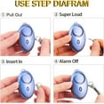 thumbnail image 6 of Safe Sound Personal Security Alarm - 5 Pack 140dB Safety Siren for Emergency Alarm with LED Flashlight for Night Runner, 6 of 7