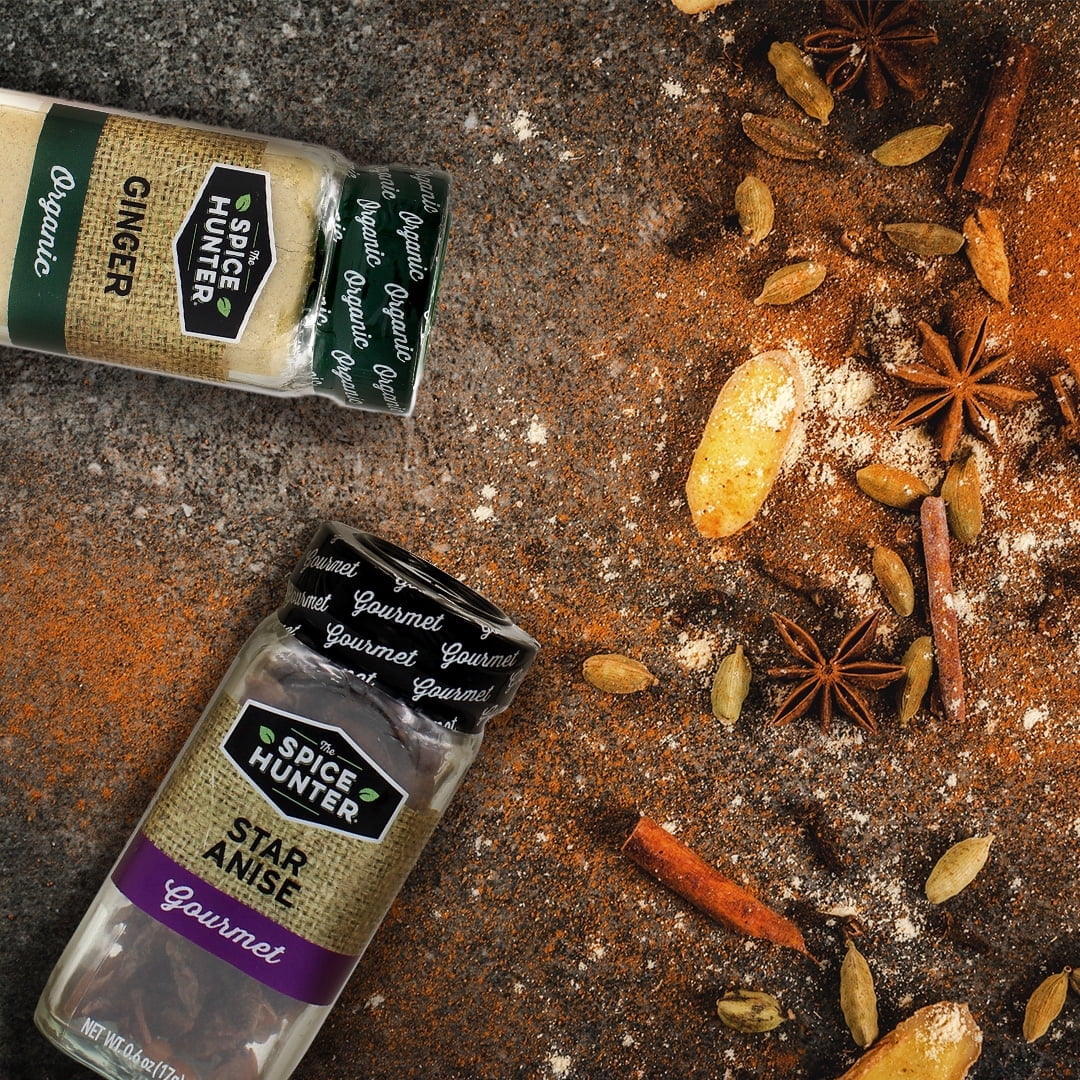 Pack of 6, Spice Hunter Whole Star Anise, 0.6 oz