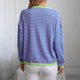 thumbnail image 4 of Suéter de cuello redondo de moda para mujer, blusa de manga larga con cuello estampado a rayas para mujer, 4 of 8
