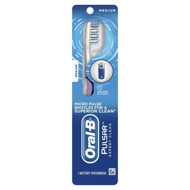OralB Pulsar Expert Clean Battery Powered Toothbrush, Medium Walmart