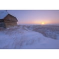 thumbnail image 2 of Sunrise On Abandoned  Snow-Covered Homestead  -40 Celsius  Alberta Prairie Poster Print, 2 of 2