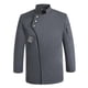 thumbnail image 3 of Unisex abrigo camarero camarera ropa desgaste botón ligero uniforme para Gris 2XL Jinwen chaqueta de cocinero, 3 of 8