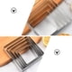 thumbnail image 4 of Juego de 5 moldes metálicos cuadrados para galletas, cortadores de galletas para restaurantes., 4 of 7