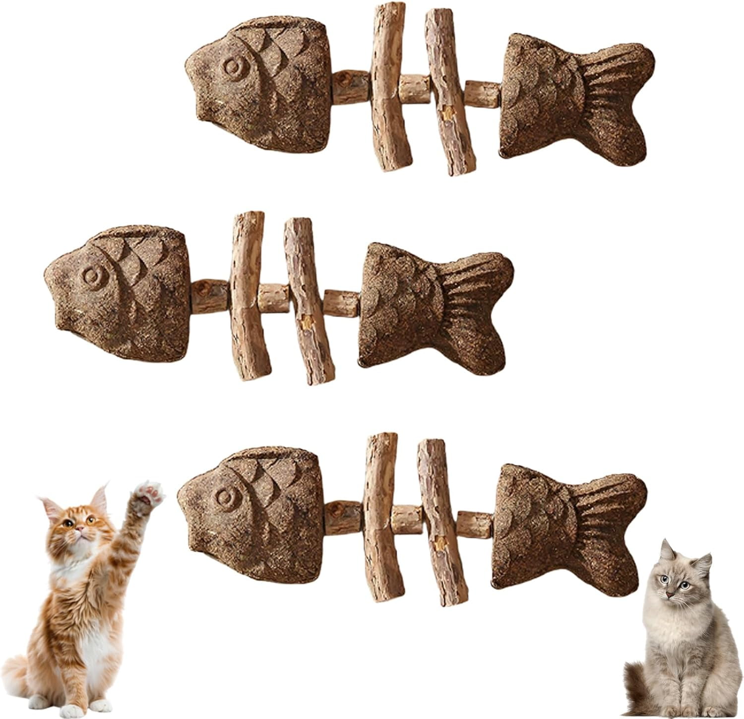 Purrident - Fix Your Cat's Dental Health, Natural Fishbone Catnip