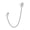 3, variant on Surgical Steel Zircon Crowns Chain Ear Tragus Cartilage Flower Piercing Earring Conch Ear Piercing Body Jewelry