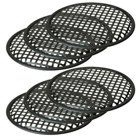 3 Pairs 8 Inch Subwoofer Metal Waffle Grills - Universal Speaker Cover