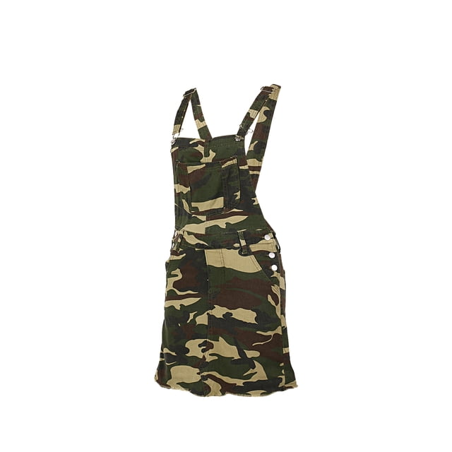 Honganda Robe en Jean d'Été pour Femmes Couleur Unie/camouflage/jupe Porte-Drapeau