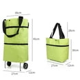 thumbnail image 5 of SPRING PARK Foldable Shopping Bag with Wheels, Foldable Shopping Cart, Reusable Grocery Bag, Shopping Bag, 5 of 7