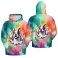 thumbnail image 3 of Funny Watercolor Adorable Boston Terrier Peeking Through Torn Paper Effect All Over Print 3D Hoodie Unisex Merch Hoodies Gentleman Dog Lover Gifts - 00026, 3 of 6