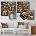 thumbnail image 4 of Designart "Jaipur Elephants Indian Art IV" People Wall Art - Global Beige Indian Art Bedroom Canvas Wall Art, 4 of 6