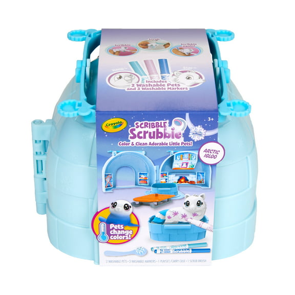 Crayola Scribble Scrubbie Igloo Toy, Easter Basket Stuffer, Beginner Unisex Child, Art Toy Kit