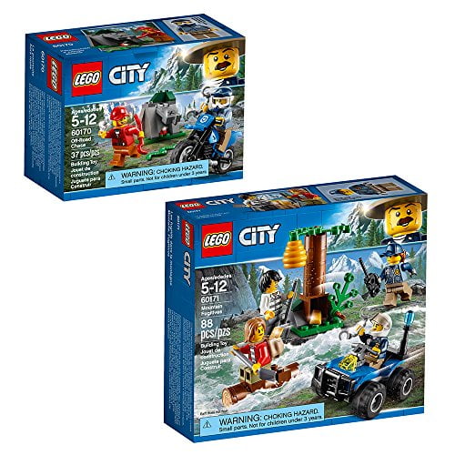 Brace faldskærm Tænke LEGO City Police City Police Bundle Building Kit (125 Pieces) - Walmart.com
