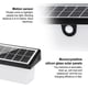 thumbnail image 4 of Luz solar al aire libre lámpara de pared solar ahorro de energía para patio ANGGREK Otros, 4 of 8
