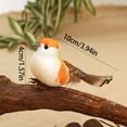 thumbnail image 3 of 6pcs Artificial Realistic Birds Feathered Song Bird Clip on Christmas Tree Ornaments Figures for Garden Party Decoration Wreath Crafts, Assorted Colors, 3 of 9