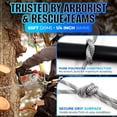 thumbnail image 3 of Heavy Duty Polyester Double Braided Rope, 1/4" x 65 Ft (6 mm x 20 m), Gray, Arborist Rigging, Tree Work, Halyard, Sailing, High Strength Support for Camping, Hiking & Utility Use, 3 of 8