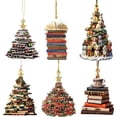 thumbnail image 3 of Book Lovers Fu N Reads Christmas Acrylic Ornament Decorative Hanging Art For Holiday, 3 of 3