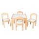 thumbnail image 2 of Set comedor infantil de madera barnizada Duduk blanco Duduk COM-OSL, 2 of 4