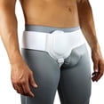 thumbnail image 1 of Cinturón de hernia para hombre y mujer, soporte para hernia inguinal, correa ajustable para la cintura con almohadillas de compresión extraíbles, 1 of 12