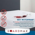 thumbnail image 3 of Guardmax Heavy Duty Vinyl Twin XL Zippered Mattress Encasement - Waterproof & Breathable Mattress Protector - Comfortable, Soft, and Noiseless Zippered Bedding - Dust Mite Proof (39 x 80 x 9), 3 of 7