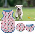 thumbnail image 5 of Dog Shirt Shrink-resistant Sleeveless Cotton Cute Cartoon Print Puppy Clothes for Summer, 5 of 8