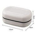 thumbnail image 5 of Pebbuoy Traveling Soap Box Thickened Drainage Water Catcher Tray Portable Lightweight Home Hotel Soap Tray Outdoor Sock Dish Bathroom Soap Storage Case, 5 of 7