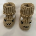 thumbnail image 2 of huajiao Baby Girls Boys Knit Booties Newborn Anti Slip First Walking Shoes Sock Slippers Infant Soft Warm Shoes Winter Boots, 2 of 3