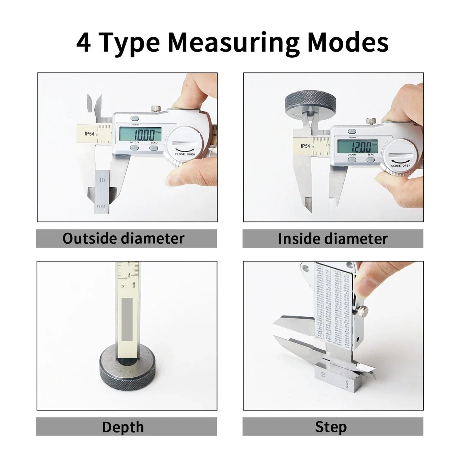 Digital Caliper 0-150 Mm/6" Stainless Steel Digital Caliper Vernier Caliper Gauge Micrometer Electronic ,Easy to Use