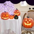 thumbnail image 2 of JoyMoreHome LED Pumpkin Lantern Light Halloween Scary Glowing Plastic Pumpkin Lamp, Indoor Outdoor Table Halloween Party Yards Garden Decor, 2 of 5