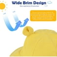 thumbnail image 7 of Zando Baby Girl Sun Hat Sun Protection Baby Boy Sun Hat Cute Sun Hat for Baby Summer Beach Toddler Sun Hat Yellow M, 7 of 7