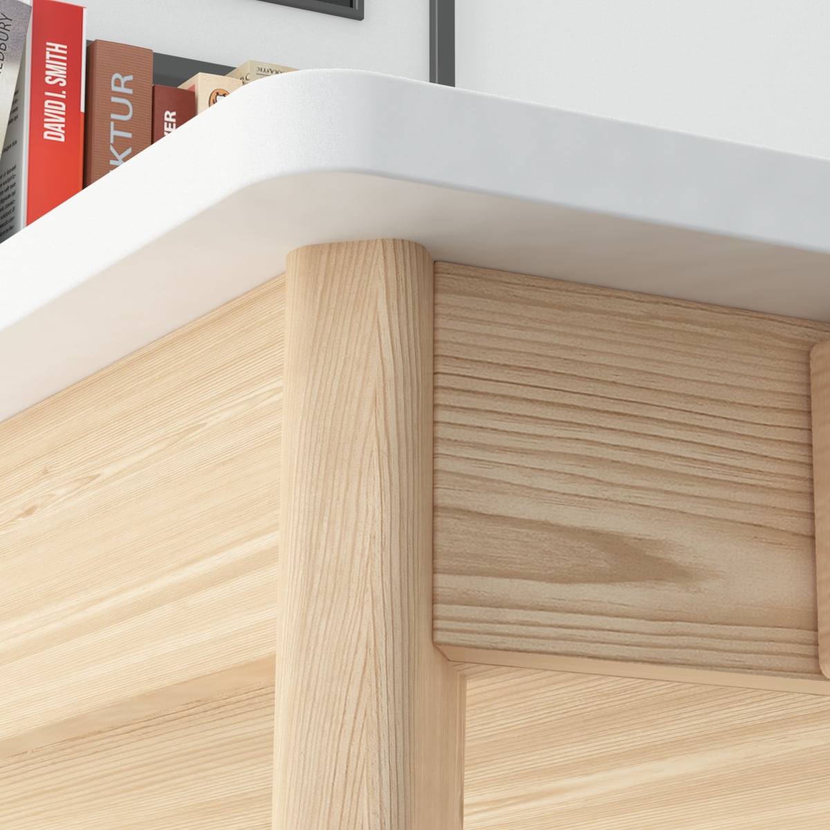 KULAGAGA Uptown Adult Lap Desks, Single Piece with Desk, Manual, 21.7 in x 47.2 in, White, 1 Count, 1 Pack