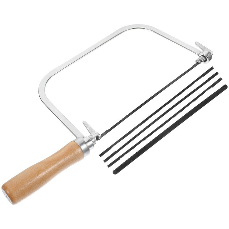1 Set Coping Saw Wooden Handle Saw Woodworking Hand Saw Tool with