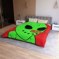 thumbnail image 5 of Veggie Visi The Vegetable Visitor Microfiber Duvet Cover, 5 of 5