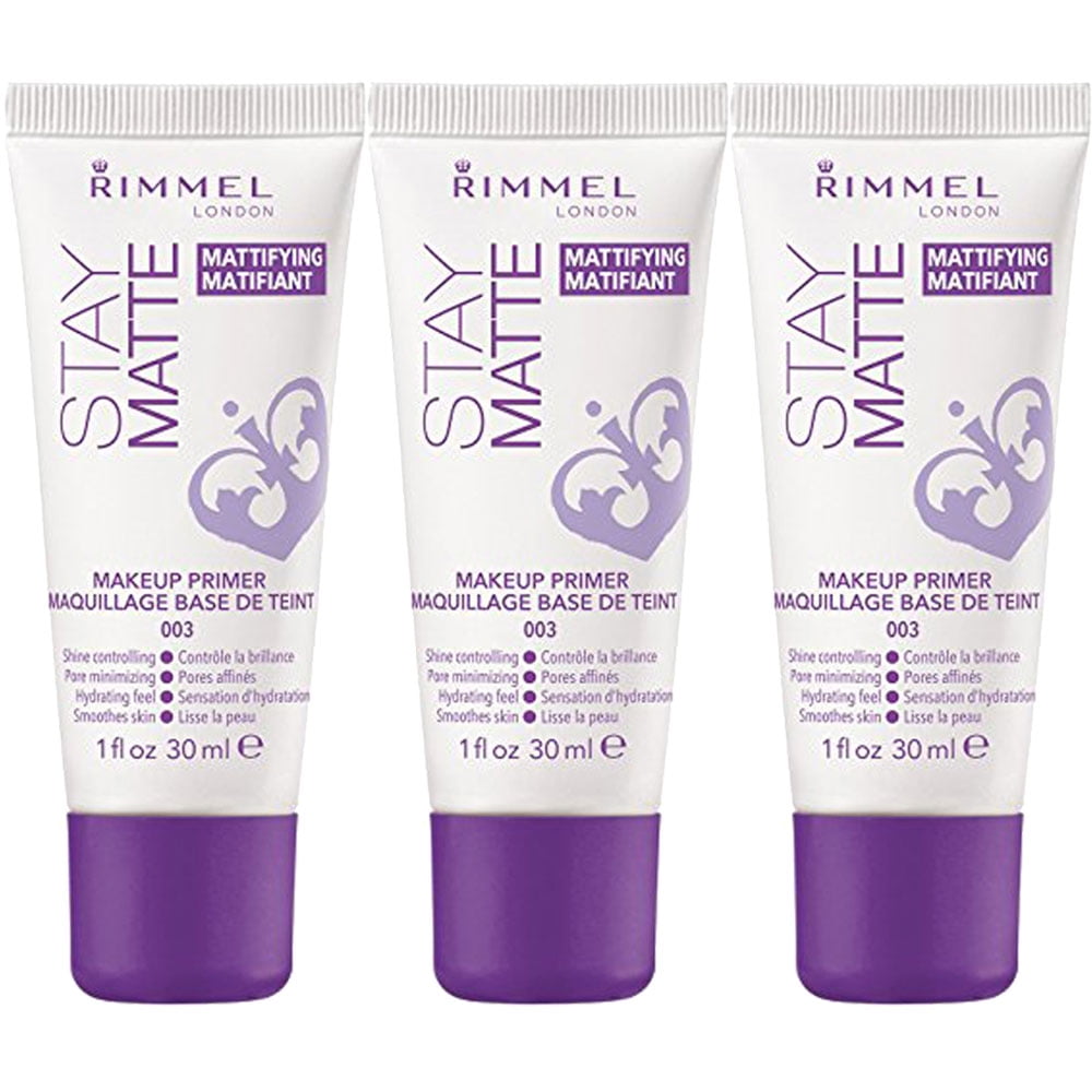 (3 Pack) Rimmel Stay Matte Primer, 1 Fluid Ounce