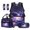 Galaxy Axolotl, variant on Jeiento Peeking Cat Backpack And Lunch Box Set for Kids 4 Piece 17 Inch School Backpack, Lunch Bag, Pencil Case, Bookmark for Boys Girls Primary Elementary School