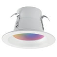 thumbnail image 4 of Globe Electric 50078 Wi-Fi Smart 4-Inch Color-Changing-RGB Tunable-White 10-Watt Retrofit Recessed Light Kit, 4 of 9