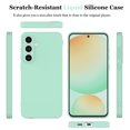 thumbnail image 2 of Njjex For Galaxy S24 FE 5G Case with Screen Protector,Liquid Silicone Soft Gel Rubber Slim Microfiber Lining Cushion Texture Cover Shockproof Protective Case for Samsung S24 FE 6.7", Green, 2 of 7