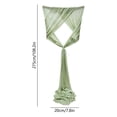 thumbnail image 3 of AUNVITO Beautiful Gauze Chair Back Flower Chair Sash 8 x 108 Inch No Accessory for Wedding Party Home Decoration and Event Styling, 3 of 6