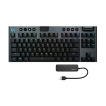 Logitech G915 TKL Wireless Mechanical Gaming Keyboard (Carbon) with 4-Port USB