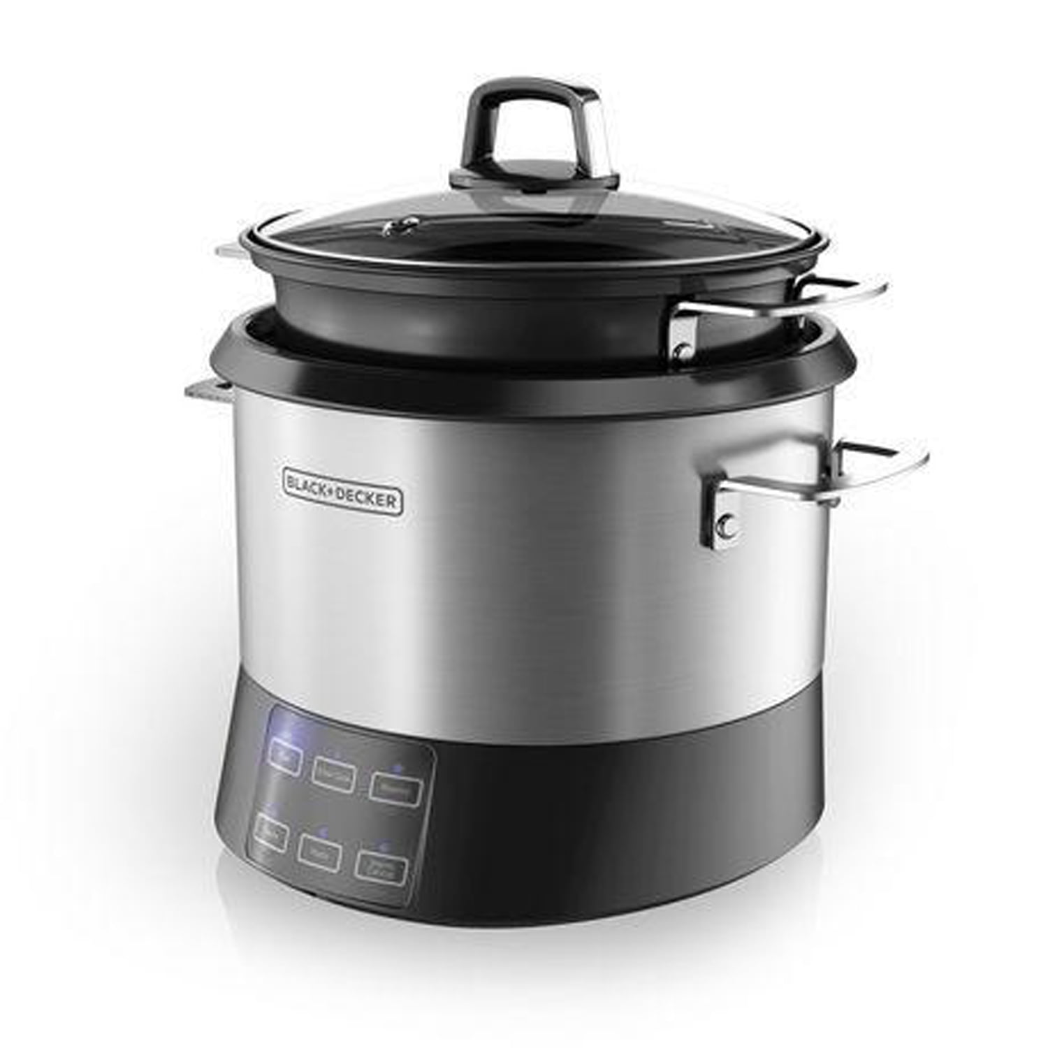 Black and Decker All In One Digital Rice Cooker Stainless Steel