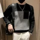 thumbnail image 2 of Jersey de punto negro con bolsillos para hombre, jersey de manga larga, estilo coreano, reseñas de ropa, jerseys de punto con cable originales de alta calidad para hombre, 2 of 5
