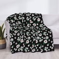thumbnail image 3 of Yiaed Daisies Flowers Print Blanket Throw Blanket Soft Cozy Flannel Blanket for Home Bed Sofa Couch Chair-60"x50", 3 of 6
