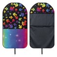 thumbnail image 6 of POLERO Plush Microfiber Bucket Seat Protector, Waterproof Sweating Car Seat Cover, Compatible with Truck Seat Van, Fit for Sedan Vehicle Rainbow Mushroom 1 Pack, 6 of 7