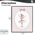 thumbnail image 4 of Stupell Industries Cottage Dance Pink Ballerina Black Framed Giclee Art, 11 x 14, by Christine Simpson Art, 4 of 8