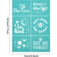 thumbnail image 5 of 2PCS 5.5x7.7 Inch Self-Adhesive Silk Screen Printing Stencil Bee Theme Stencils Just Bee Yourself for Painting on Wood Fabric T-Shirt Wall and Home Decorations, 5 of 7