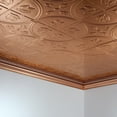 thumbnail image 2 of FASÄDE Traditional 5 Decorative Vinyl 2ft x 4ft Glue Up Ceiling Panel in Polished Copper (5 Pack), 2 of 5