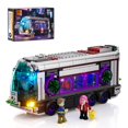 thumbnail image 1 of Juego de ladrillos de construcción FUNWHOLE Cyberpunk Future-Bus con luces, 605 piezas, 1 of 6