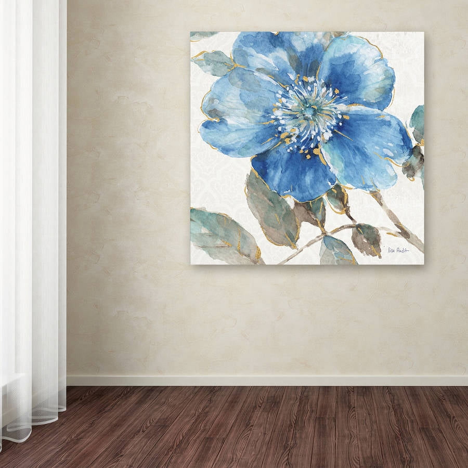 Trademark Fine Art "Indigold V" Canvas Art by Lisa Audit